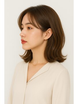 エシカル(ethical) 結べる長さのミディアムレイヤー