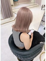 ラヴィ(Lavie)&nbsp;髪質改善トリートメントレイヤーカットボブブリーチダブルカラー