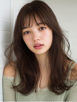 リンク(Link Hair&Spa) 【髪質改善】くびれヘア/顔まわりカット/ココアブラウン