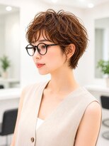 ルービック 豊中(Rubik's) 大人可愛いマッシュショート×メガネ映えパーマ