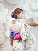 浴衣＋ヘアアレンジ　浴衣レンタル