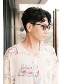 星野源風パート分けパーマヘア