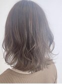 切りっぱなし外ハネ×ミルクベージュ