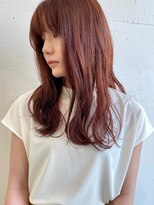 ラシアヘアー(LASIA HAIR)&nbsp;【LASIA大分/牧駅徒歩5分】オレンジカラー/セミロング