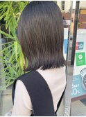 ピスタチオグレージュ/赤み消し/くびれボブ/心斎橋&難波&なんば