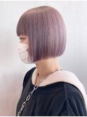ピンクベージュ_チェリーブラウンフェミニンロング_ba375962