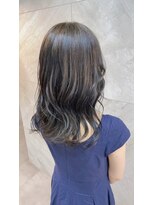 ドゥマン(Demain) モテ髪大人可愛い外ハネボブペールベージュセクションカラー