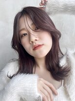 アイティー バイ アルバム 中野店(IT by ALBUM) 秋色ミディ_インナーグレージュマチルダボブ_39319