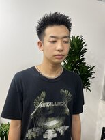 ピープスアンドスー 表参道 渋谷(Peeps&Suu.) メンズカット スパイキーショート アップバング