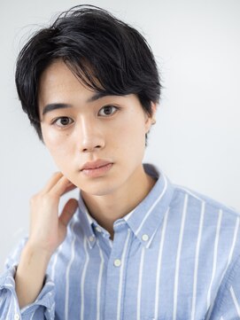 トニーアンドガイメン ホテル京阪仙台店(TONI&GUY MEN) ビジカジOKな万能ネイビーブラックショートスタイルc仙台