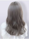 大人可愛い大人美人ふんわりカール小顔カットショコラアッシュ