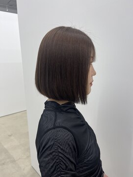 ビーヒアナウ N゜03 金沢駅西店(BE HERE NOW) 【縮毛矯正/ash beige/ブリーチなし/bob/あご下ライン】