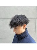波巻きパーマ