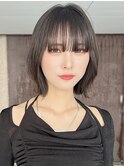@morii_sand/オリーブベージュ/ショートボブ[大阪梅田駅]