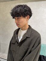 ゼスト リル 新宿(ZEST lill)&nbsp;塩澤太一 シャドウパーマ 癖毛風 マッシュパーマ 新宿