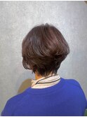 華やかさをプラスする大人ショート×髪質ケア冬カラー#1
