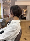 大人可愛い20代30代40代50代60代ショートボブ/大分/別府