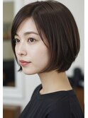 大人可愛いミニマルボブスタイル