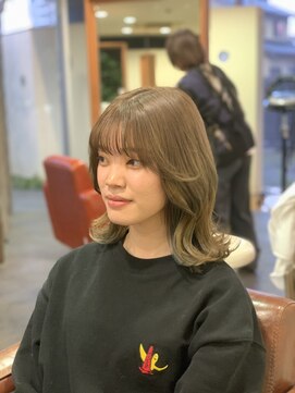 ラミール ヘアー ドレス(lamiell Hair Dress) #韓国風 #エギョモリ　#グレージュカラー