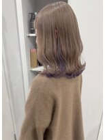シー ヘアデザイン(see hair design)&nbsp;white milk tea × purple