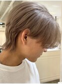 ハイライトカラーミルクティーベージュレイヤーカット