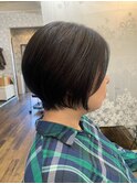 丸みのあるショートボブ