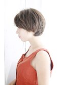 夏美髪質改善アプリコットオレンジハイライトカラーくびれヘア64