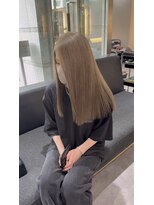 サロンドミルク 新百合ヶ丘店(salon de MiLK)&nbsp;ミルクティーベージュグレージュレイヤーカット新百合ヶ丘