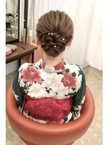 ストゥー(StueW.)&nbsp;浴衣可愛いヘアアレンジ13/髪質改善/ヘアセット/縮毛矯正/韓国風