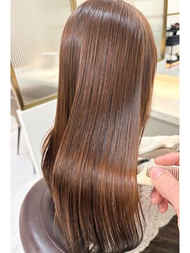 【銀座 髪質改善】艶髪ブラウンベージュ