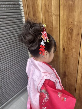 ３歳七五三ヘアアレンジ