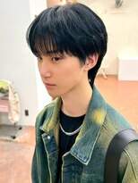 パークレーン アイス イヴェン(park lane ICI yeven)&nbsp;ツーブロック×ダウンパーマ◎黒髪好印象ナチュラル