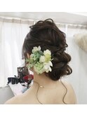 結婚式ヘアアレンジのシニヨンアレンジ◎20代30代40代50代