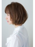 【aRietta飯田由美】シアーベージュ×シフォンボブ