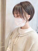 エリマ 調布(elima)&nbsp;大人丸みショート/インナーカラー/イルミナカラー/ベージュ[調布