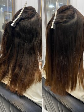 エスカーラ 表参道(THE ESCALA) @shino_ne197/髪質改善縮毛矯正でサラ艶髪へ、朝を時短に♪