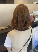 ミルキーベージュハイライト/切りっぱなし