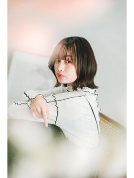 レリーアンテ 大阪梅田(Rely ante) ボブ　グレージュ　韓国風