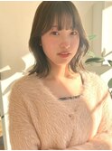 ブリーチなしベージュ/ブリーチなしダブルカラー/透明感カラー
