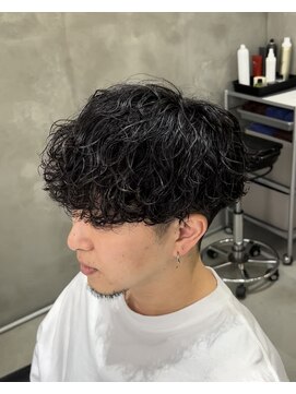 スイッチ(men's SWITCH) 波巻きスパイラルパーマ刈り上げマッシュレイヤーショート