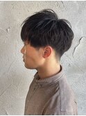 メンズショート王道マッシュソフトツイスト群馬高崎眉毛パーマ