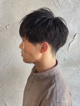 ニアウ 高崎店(Niau) メンズショート王道マッシュソフトツイスト群馬高崎眉毛パーマ