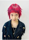 シャギーレッドウルフ×ランダムブラック