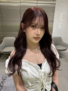 スノッブサンク(Snob ciNQ) レイヤーカット/ラベンダーカラー/シースルーバング/20代