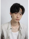 黒髪韓国ニュアンスセンターパート