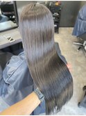 縮毛矯正 ストレート ツヤ髪 艶トリートメント ブリーチなし