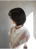 小顔効果抜群◎ 襟足ギリギリミニボブ