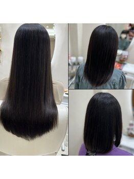 サユリ 高尾(SAYURI)の写真/【高尾駅3分*駐車場有】髪に潤いを与え、ツヤツヤ＆指通りも◎思わず触りたくなる美ストレートに♪