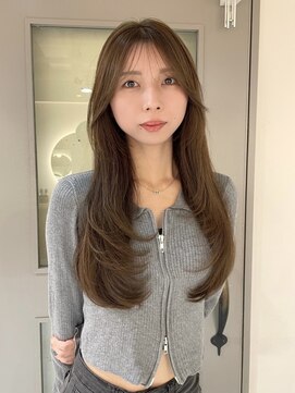 キャンバス バイ ネオリーブ 横浜西口(Canvas by neo.) 色気ザクザクレイヤーくすみベージュ韓国ヘア【横浜】