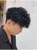 波巻きパーマ